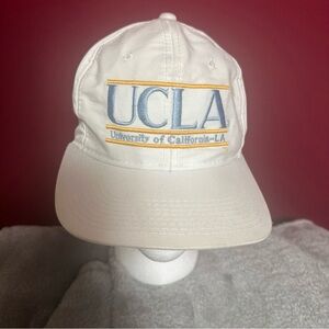Vintage 90s The Game White Cap with Blue & Gold UCLA Embroidery